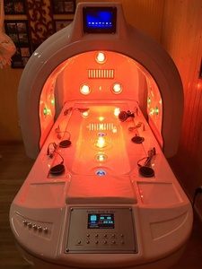 Appareil de massage corporel complet pour spa, machine amincissante de sauna, capsule de photothérapie LED, système d'opération infrarouge stimulant le métabolisme, position allongée - Product Image 3