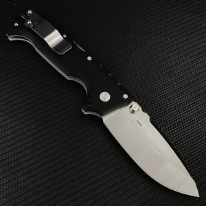 Coltello Pieghevole Tattico AD10 con Lama Drop Point in S35VN e Manico in G10, Coltello da Campeggio con Clip Posteriore - Product Image 5