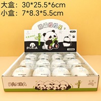 Jouet anti-stress en plastique de haute qualité, mignon panda à rebond lent, avec musique, pour adolescents, idéal pour la promotion et la décompression