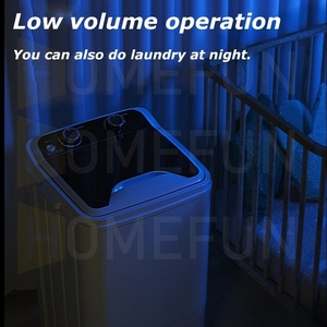 Thanh Lịch 7.5Kg Xách Tay Máy Giặt Máy Sấy Kết Hợp Với Ánh Sáng Màu Xanh Khử Trùng Duyên Dáng Hữu Ích Cho Sinh Viên Căn Hở Ký túc xá Chúng Tôi Cắm RV Sử Dụng - Product Image 4