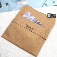 Offre Spéciale bonne qualité naturel Jute enveloppe vêtements chaussure emballage sac personnalisé imprimé Logo Jute toile de jute cadeau sac à poussière