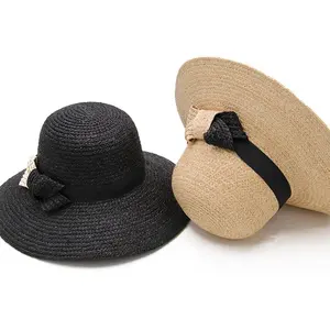 A Fabricants de chapeaux de paille de plage de style campagnard de mode pour la paille de femmes