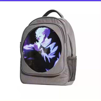 Sac à dos de marche avec ventilateur hologramme Sac à bandoulière holographique avec éclairage LED pour la publicité
