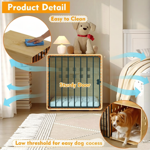 <strong>Wooden</strong> Luxury Modern <strong>Dog</strong> &amp; Cat Cage Indoor Large Rectangular Breathable Ecofriendly Assembled <strong>Dog</strong> Kennel Pet Furniture - Product Image 5