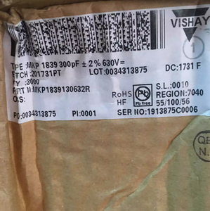 Tedesco VISHAY MKP serie 1839 300PF 630V 2% febbre accoppiato condensatore Audio - Product Image 3