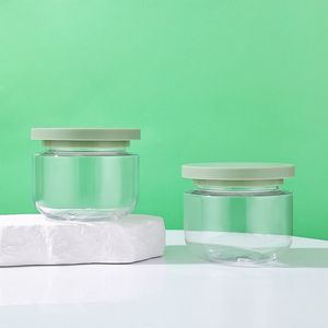 Miệng Rộng 250Ml 8Oz Rỗng Đường Chà Container Vòng Pet Nhựa Mỹ Phẩm Chăm Sóc Tóc Cơ Thể Bơ Kem Jar Với Vít Nắp - Product Image 6