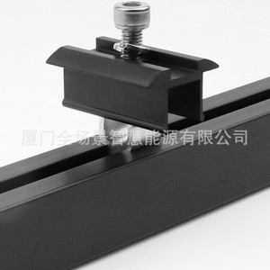 Système de montage solaire 40x40 rail noir galvanisé à chaud pour l'installation de panneaux solaires - Product Image 5