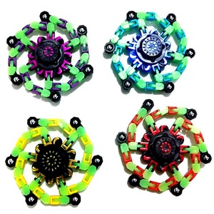 Wholesale LM Children's Plastic Spiral Finger Stress Relief <b>Toy</b> Mechanical Transforming Gyro Fidget Chain JY-25969 for Kids - Product Image 3