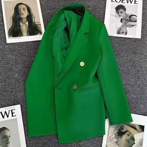 Costume à carreaux croisé pour <span class=keywords><strong>femme</strong></span> <span class=keywords><strong>Printemps</strong></span>-Automne 2025, élégant et amincissant, <span class=keywords><strong>manteau</strong></span> tendance pour <span class=keywords><strong>femme</strong></span> branchée - Product Image 5