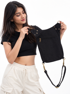 Sac banane en toile de coton style elfe, sacoche de taille utilitaire avec poche pour jambe, idéal pour LARP, cosplay et voyage - Offre spéciale - Product Image 4