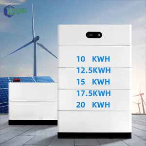 Baterai Ion litium alternatif 10KW 48V 100AH 200ah model tumpuk sistem penyimpanan energi baterai surya Lithium daya cadangan