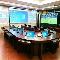 Système de conférence sans papier personnalisé en usine avec visualiseur de documents semi-rotatif et écran LCD haute définition pour le bureau