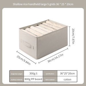 Kotak penyimpanan pakaian dalam, kotak penyimpanan pakaian dalam, kaus kaki, kotak penyimpanan pakaian dalam, Organizer pakaian dalam, logo kustom, dengan pegangan - Product Image 4