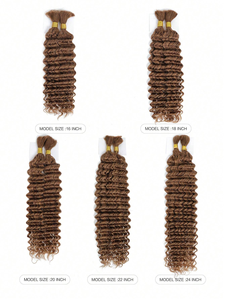 Hint 15A bakire saç derin kıvırcık vücut dalga kıvırcık saç toplu örgü için hiçbir atkı saç yığınları uzantıları tığ örgüler - Product Image 6