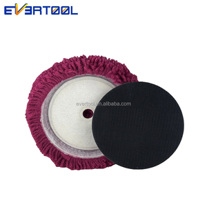 EVERTOOL Tampone Lucidante in <span class=keywords><strong>Lana</strong></span> Curvo Lavorato a Maglia, Tamponi Lucidanti in <span class=keywords><strong>Lana</strong></span> d'Agnello, Tampone Super Lucidante, Tampone in <span class=keywords><strong>Lana</strong></span> Media per Lucidatura - Product Image 4
