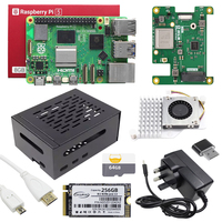 Kit de développement Raspberry Pi 5 AI HAT neuf avec boîtier métallique, ventilateur, carte SD, alimentation et système Linux pour débutants