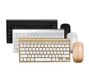 Yüksek kalite 2.4G kablosuz ve <span class=keywords><strong>Bluetooth</strong></span> klavye fare cep Tablet telefon Laptop için multimedya tuşları ile Set masaüstü bilgisayar - Product Image 5