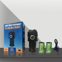 Meilleure vente 3 LED Mini lampe de poche Portable multi-fonctionnelle Cap Clip lumière extérieure faisceau lumineux torche à main pour le camping