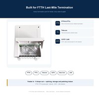 Boîtier de distribution de fibre optique FTTH 8 ports mural en ABS avec adaptateur SC pour répartiteur PLC réseau FTTX
