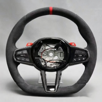 Volant sport en fibre de carbone et faux daim M Sport pour BMW CS Série G F30 G20 G22 G23 G26 G80 G81 G30 G32 G34 G36 M3 M4 M5 - Vente flash