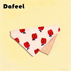 Dafeel Bandana pour animaux de compagnie personnalisé par sublimation, collier en coton, bandana pour chien et chat, impression personnalisée, collier pour animaux de compagnie - Product Image 6