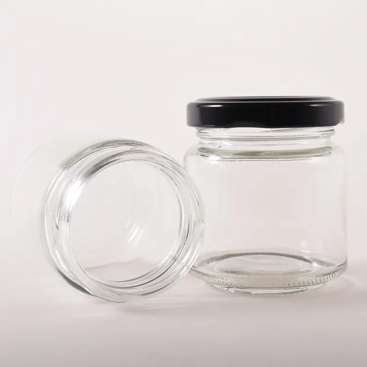 Boş yuvarlak bal kavanozu cam Frascos de vidrio cam kavanoz turşu bal baharat için 300ml şeffaf cam kavanozlar