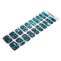Échantillon gratuit, nouveau design réfléchissant en brocade, populaire, nuage, damassé, paillettes, Gel Semi-durci, bandes pour ongles, autocollants pour ongles