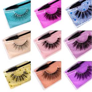 Crea tu propia marca al por mayor Vegan Wispy Natural Lashes Boxes Faux Mink Full Strip Pestañas Pestanas Postizas - Product Image 3