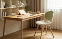 Chaise de salle à manger moderne en plastique léger et portable, pieds en bois, design ergonomique empilable, imperméable, écologique, pour la maison, le bureau, l'école