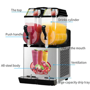เครื่องทำสมูทตี้และเครื่องดื่มแช่แข็งอัตโนมัติเชิงพาณิชย์ รุ่น AS-Icecream056 พร้อมถังหลายใบ คอมเพรสเซอร์ทรงพลังและเงียบ ทำงานต่อเนื่อง - Product Image 2
