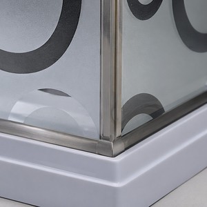 Cabine de douche en fibre de verre de haute qualité 90x90x195cm, prix abordable, équipement sanitaire, portes coulissantes en verre pour salle de bain - Product Image 2