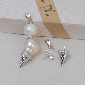 จี้เงินแท้ S925 รูปตุ๊กตาหิมะ ประดับมุกคู่ สำหรับผู้หญิง แฟชั่น DIY อุปกรณ์ทำเครื่องประดับ 7-13 มม. - Product Image 4