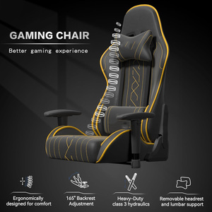 Muestra gratis Linda iluminación Free Race Car Pu altavoz de cuero Bt giratorio reclinable Devo 180kg Tesco Gamdias Silla de juegos - Product Image 4