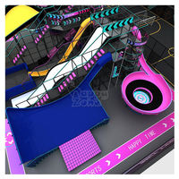 Équipement de terrain de jeu interactif personnalisé pour château gonflable intérieur, parc de trampolines, ensemble de jeux pour centre de divertissement familial