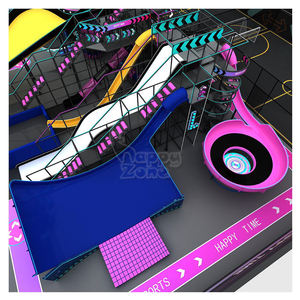 Parque <span class=keywords><strong>de</strong></span> Trampolines Personalizado e Interactivo para Interiores, Equipo <span class=keywords><strong>de</strong></span> Juegos para Niños, Set <span class=keywords><strong>de</strong></span> Juegos para Centros <span class=keywords><strong>de</strong></span> Entretenimiento Familiar - Product Image 4