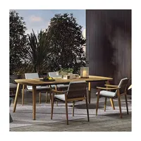 Ensemble table et chaise en osier, mobilier d'extérieur et de jardin en rotin, offre spéciale