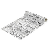 Papier peint autocollant épais vintage européen à motifs floraux, imperméable, rétro, pour chambre à coucher, café, décoration murale