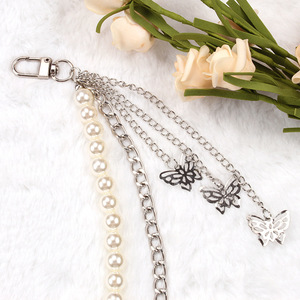 สร้อยคาดเอวไข่มุกเทียมสีเงิน ยี่ห้อ Yueli Butterfly Pearl ดีไซน์เรียบง่ายทันสมัย สวมใส่ได้แบบพันรอบเอว - Product Image 3