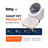 Kotak Pasir Kucing Otomatis KittyBOT 80L Premium Grosir dengan Desain Motif Kayu, Mudah Dibersihkan & Mengontrol Bau