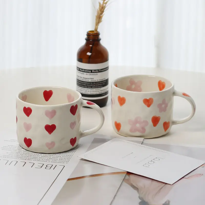 Caneca de café cerâmica personalizada para o Dia dos Namorados 2024, caneca de café em grés para café/chá/leite, ideias para presente