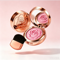 Stick crème illuminant Hojo de qualité supérieure, haute pigmentation, pour les joues, le corps et le visage, avec logo personnalisé, rose éclatant