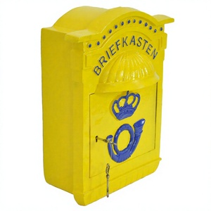 Buzón de Correos de Metal Grande con Recubrimiento Amarillo, Personalizable OEM ODM, para Jardín, Hogar y Carreteras, Buzón Público - Product Image 1