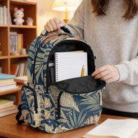 Sac à dos multi-poches pour ordinateur portable de 17 pouces, motif coquillage samoan, prêt pour les voyages, pour l'école, le bureau et les voyages