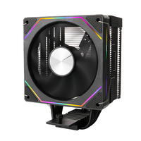 Ventilateur de refroidissement CPU silencieux QiuzAim ARGB de bureau E5 à quatre caloducs, 5V3 broches, type de refroidissement LGA2011/1700, 120 mm, Prism X79/x99/B85/AM4/1200