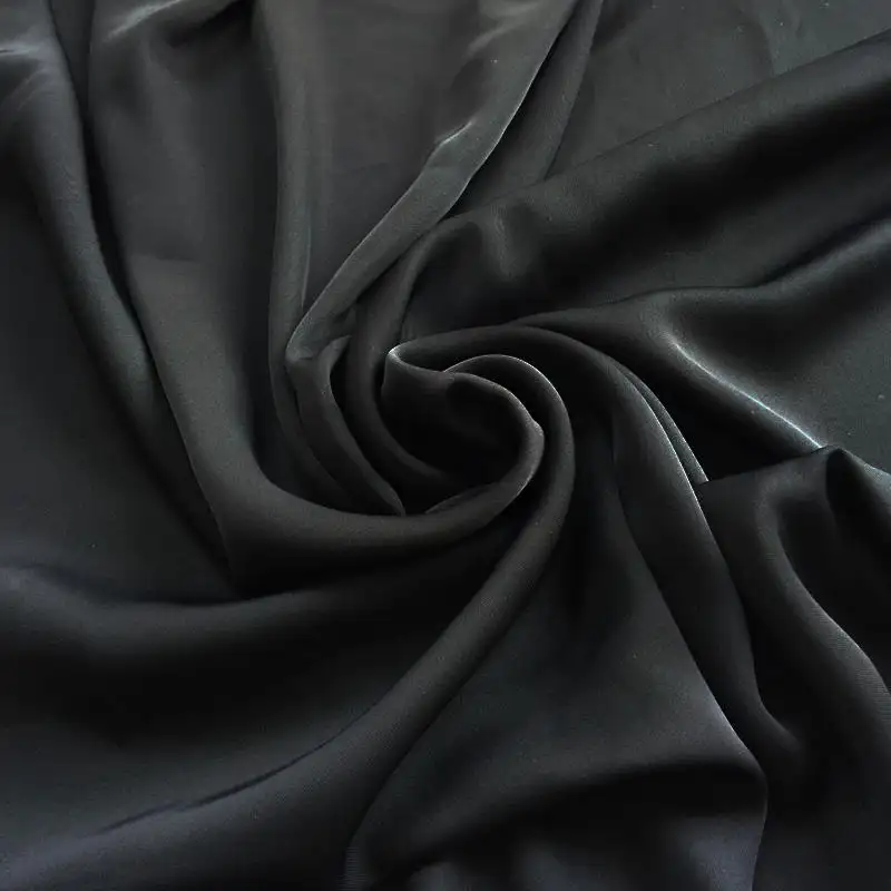 Dubai Muslim 100% polyester formal black superior nida crepe fabric for abaya