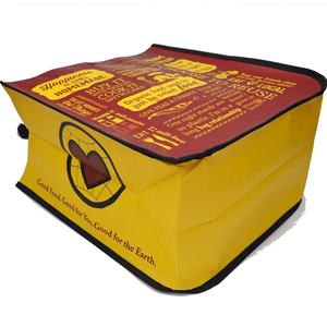 Sac fourre-tout en forme de Ménongue REPT Eco Lulu, certifié GRS, avec impression personnalisée, réutilisable, durable, en PET recyclé, avec bouton-pression - Product Image 4