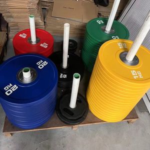 صفيحة وزن ممتص صدمات 5 ، 10 ، 15 ، 20 صحن حديد لمعدات صالة الألعاب الرياضية لأغراض تجارية - Product Image 4