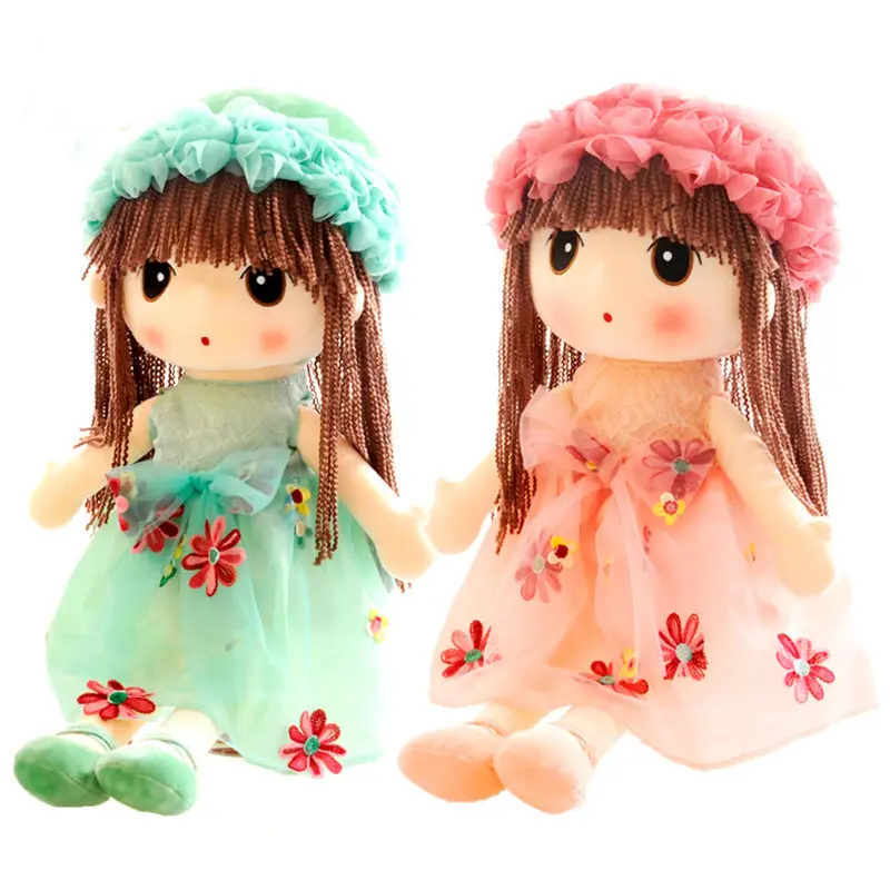 थोक के लिए Kawaii सुंदर फूल <span class=keywords><strong>परी</strong></span> भरवां नरम आलीशान खिलौना गुड़िया लड़कियों