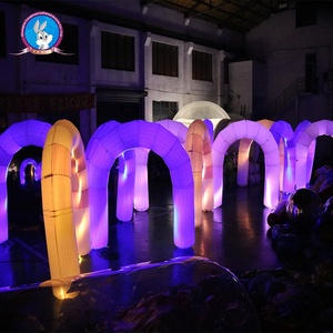 Tunnel lumineux gonflable avec logo personnalisé, arche pour Noë<span class=keywords><strong>l</strong></span>, carnaval, promotions <span class=keywords><strong>de</strong></span> marque, publicité extérieure - Product Image 5