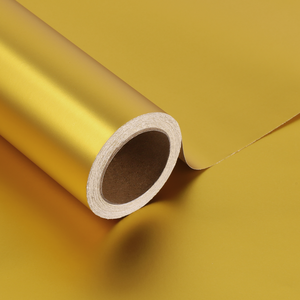 Moisture-proof Coated <b>Paper</b> Gold Matte Texture Vintage Wrapping <b>Paper</b> Set DIY Handicraft Gift Packing Combination - Product Image 2